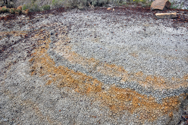 colors in the rock formation
